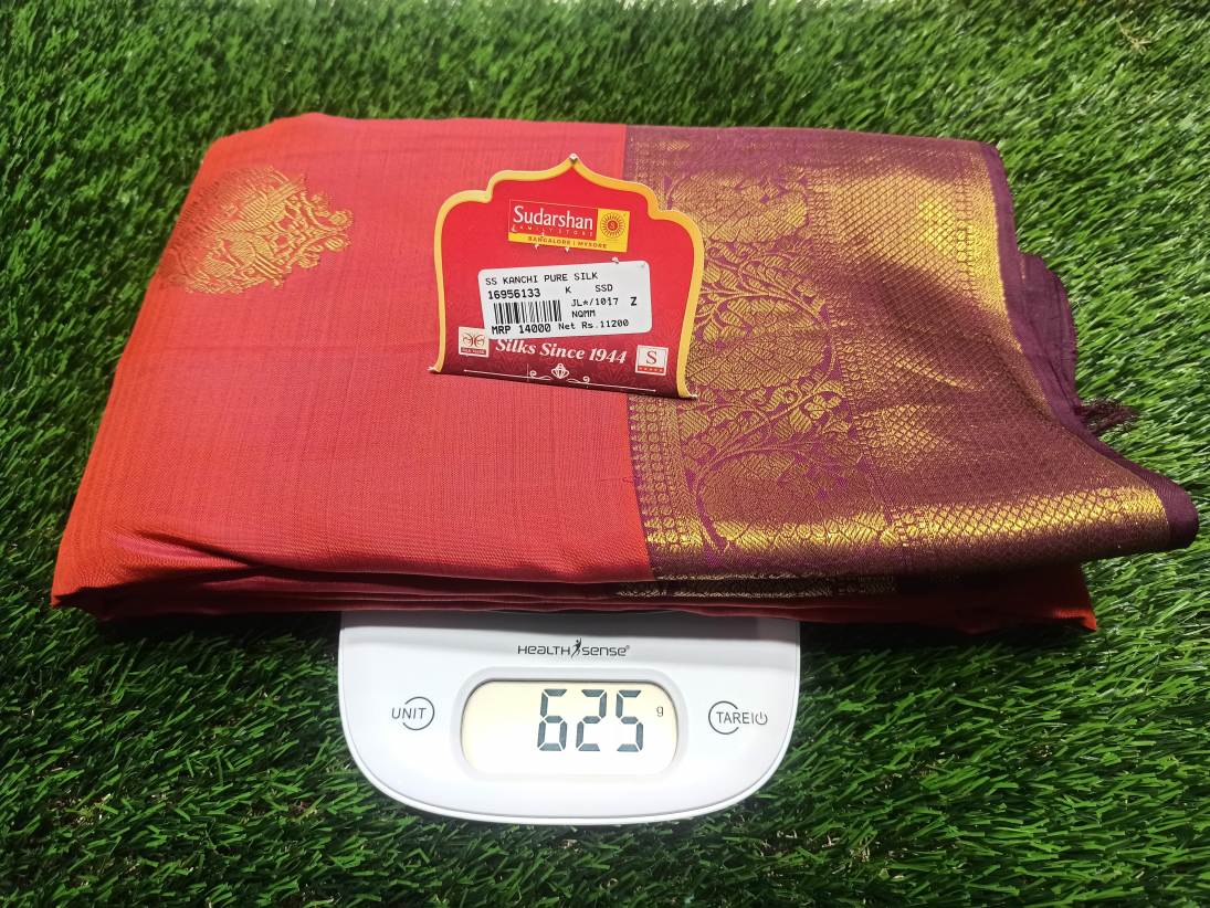 Pure Kanchipuram Silk Saree.