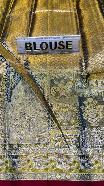 Pure Kanchipuram Silk Saree.