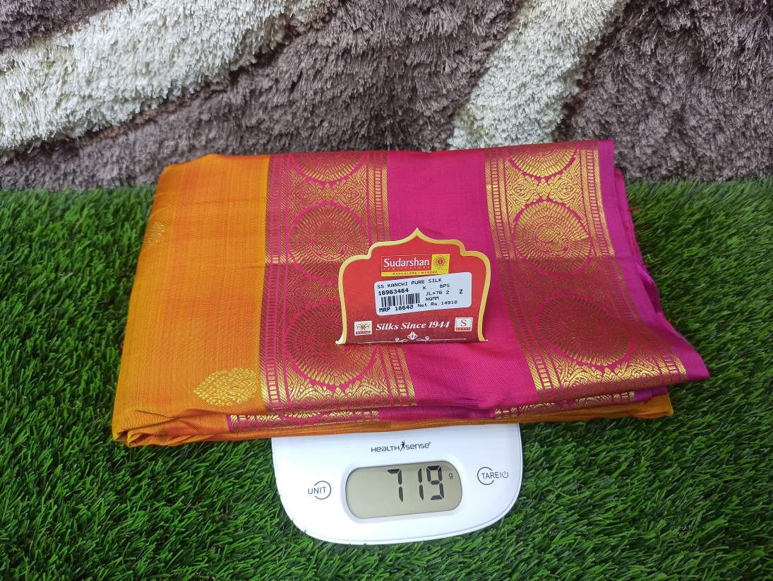 Pure Kanchipuram Silk Saree.