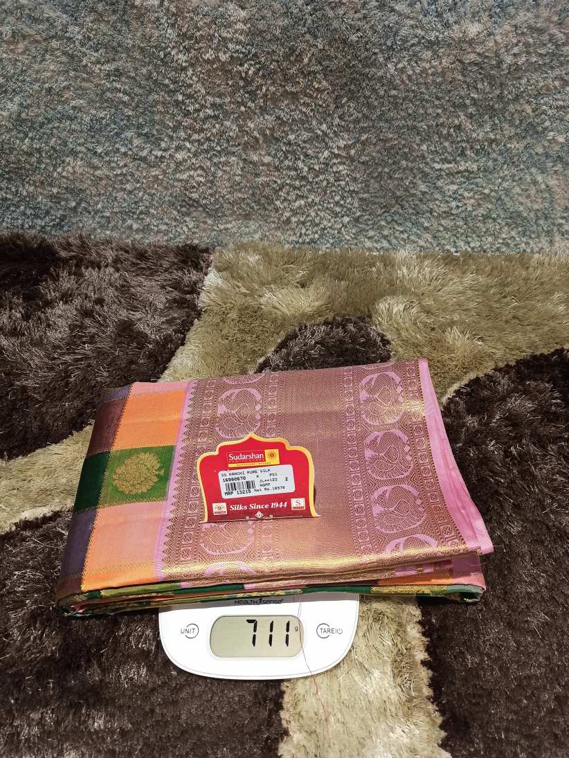 Pure Kanchipuram Silk Saree.