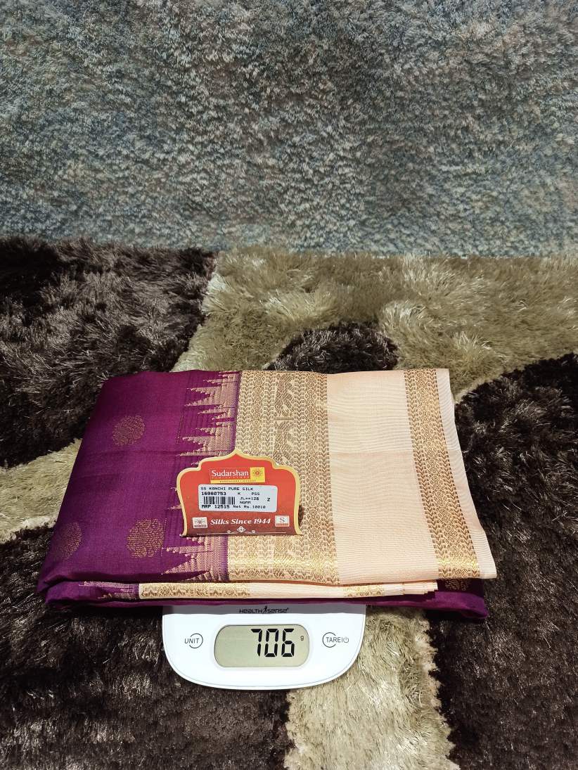 Pure Kanchipuram Silk Saree.