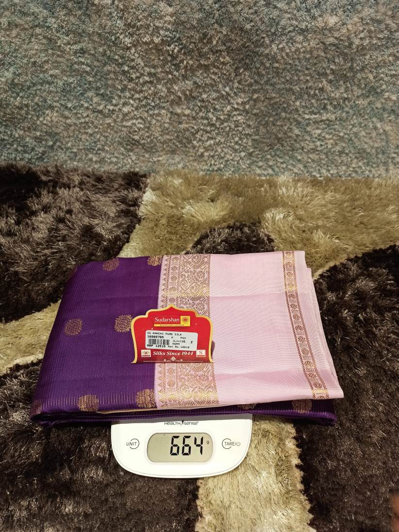 Pure Kanchipuram Silk Saree.