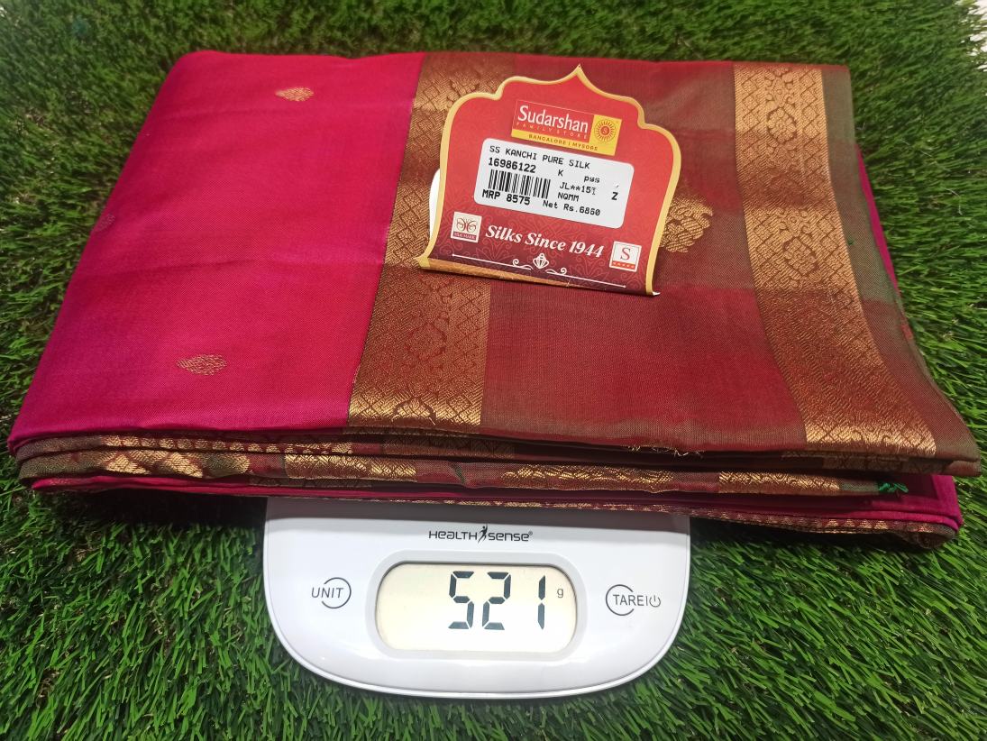 Pure Kanchipuram Silk Saree.