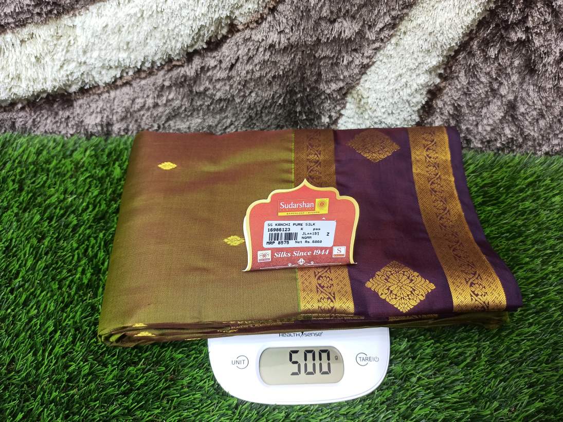 Pure Kanchipuram Silk Saree.