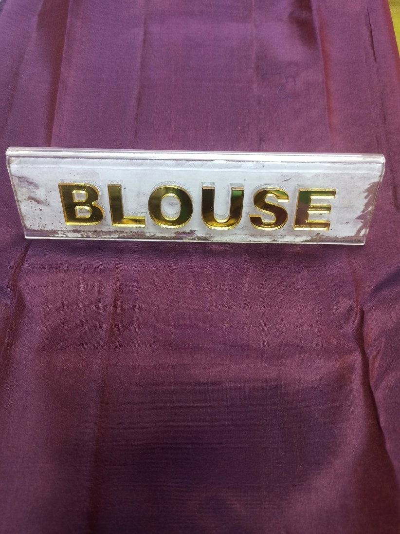 Pure Kanchipuram Silk Saree.