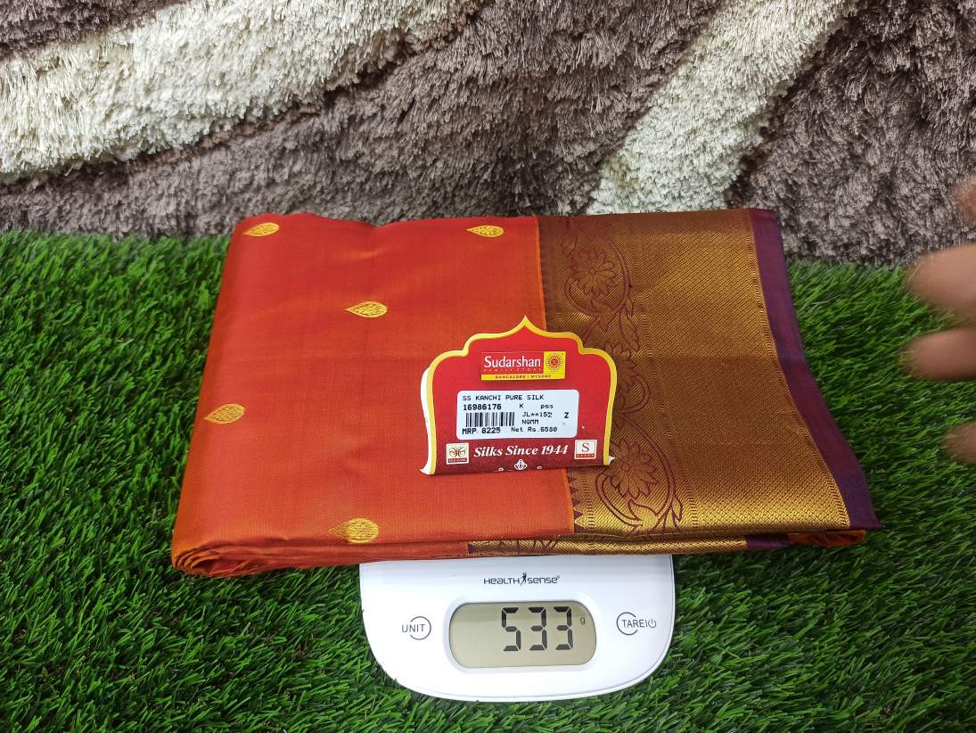Pure Kanchipuram Silk Saree.