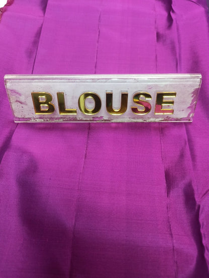 Pure Kanchipuram Silk Saree.