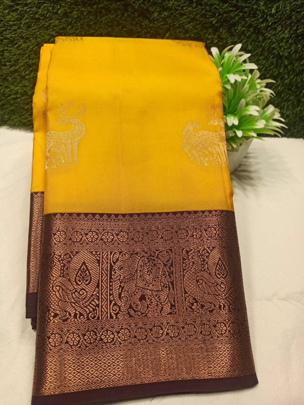 Pure Kanchipuram Silk Saree.