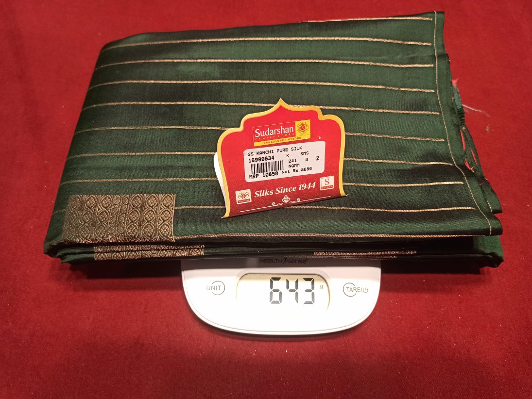 Pure Kanchipuram Silk Saree.