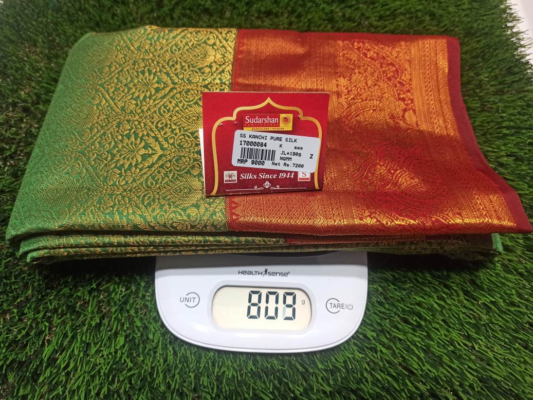 Pure Kanchipuram Silk Saree.