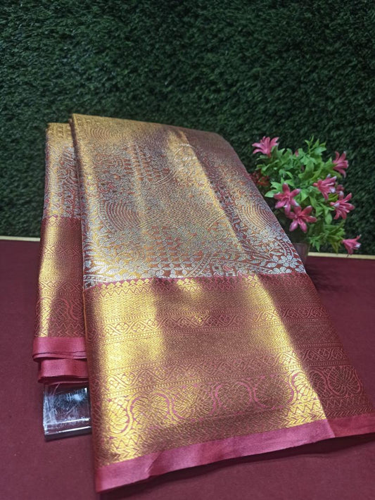 Pure Kanchipuram Silk Saree.
