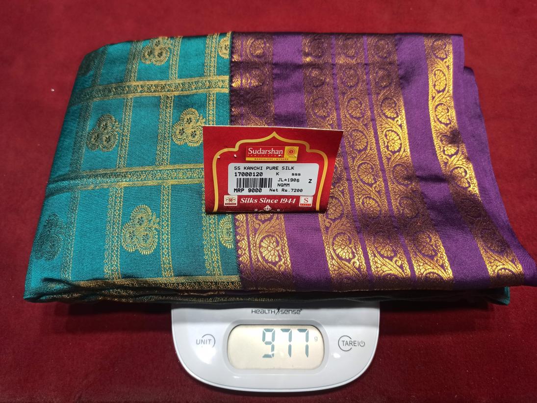 Pure Kanchipuram Silk Saree.