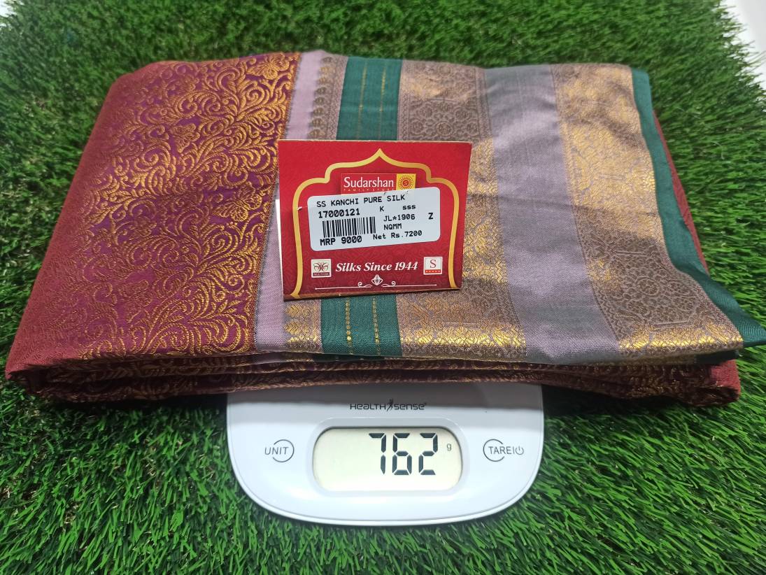 Pure Kanchipuram Silk Saree.