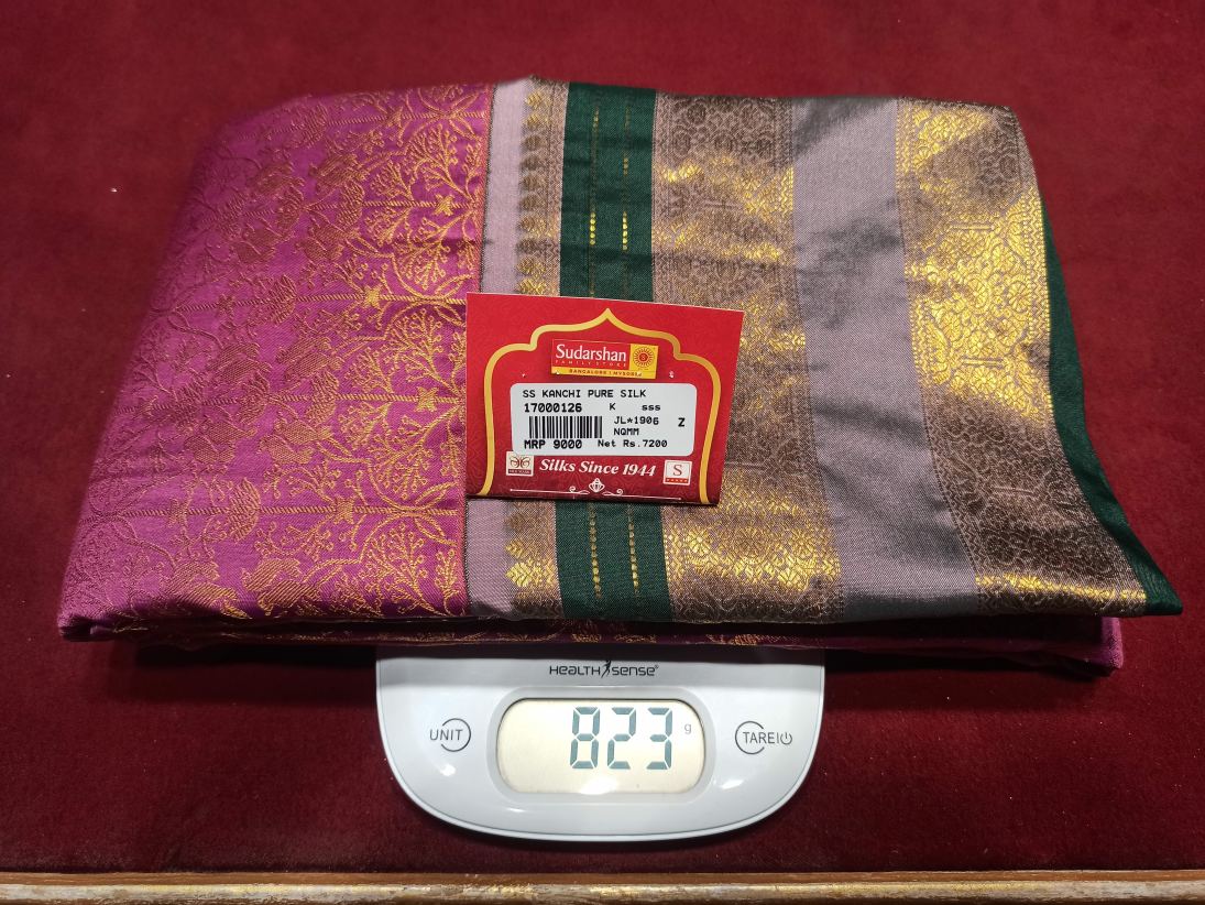 Pure Kanchipuram Silk Saree.