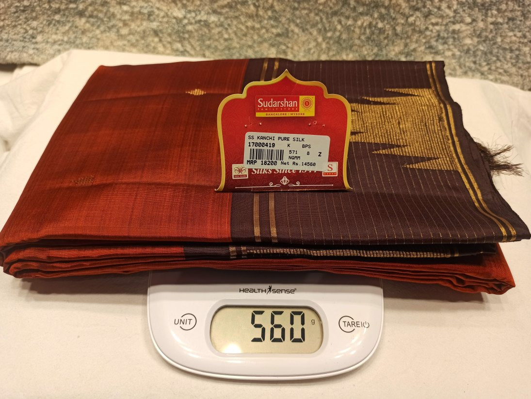 Pure Kanchipuram Silk Saree.