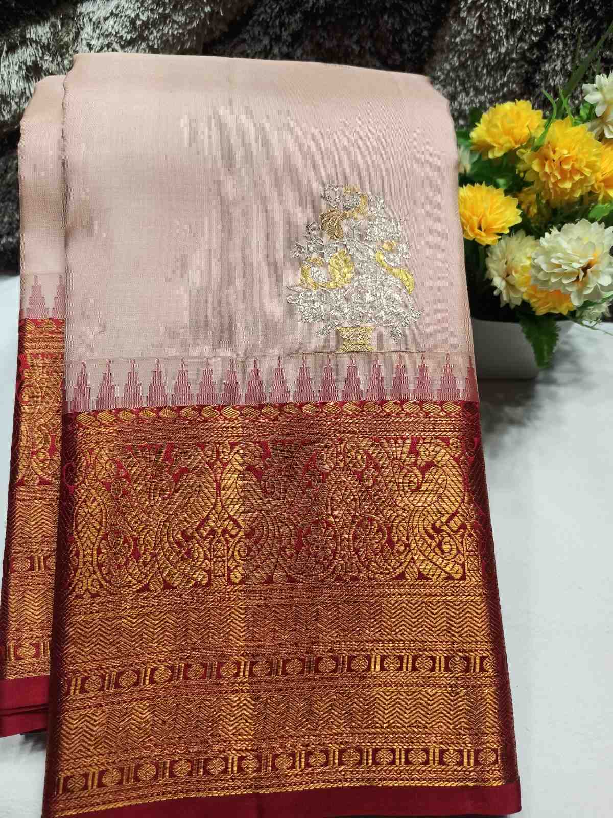 Pure Kanchipuram Silk Saree.