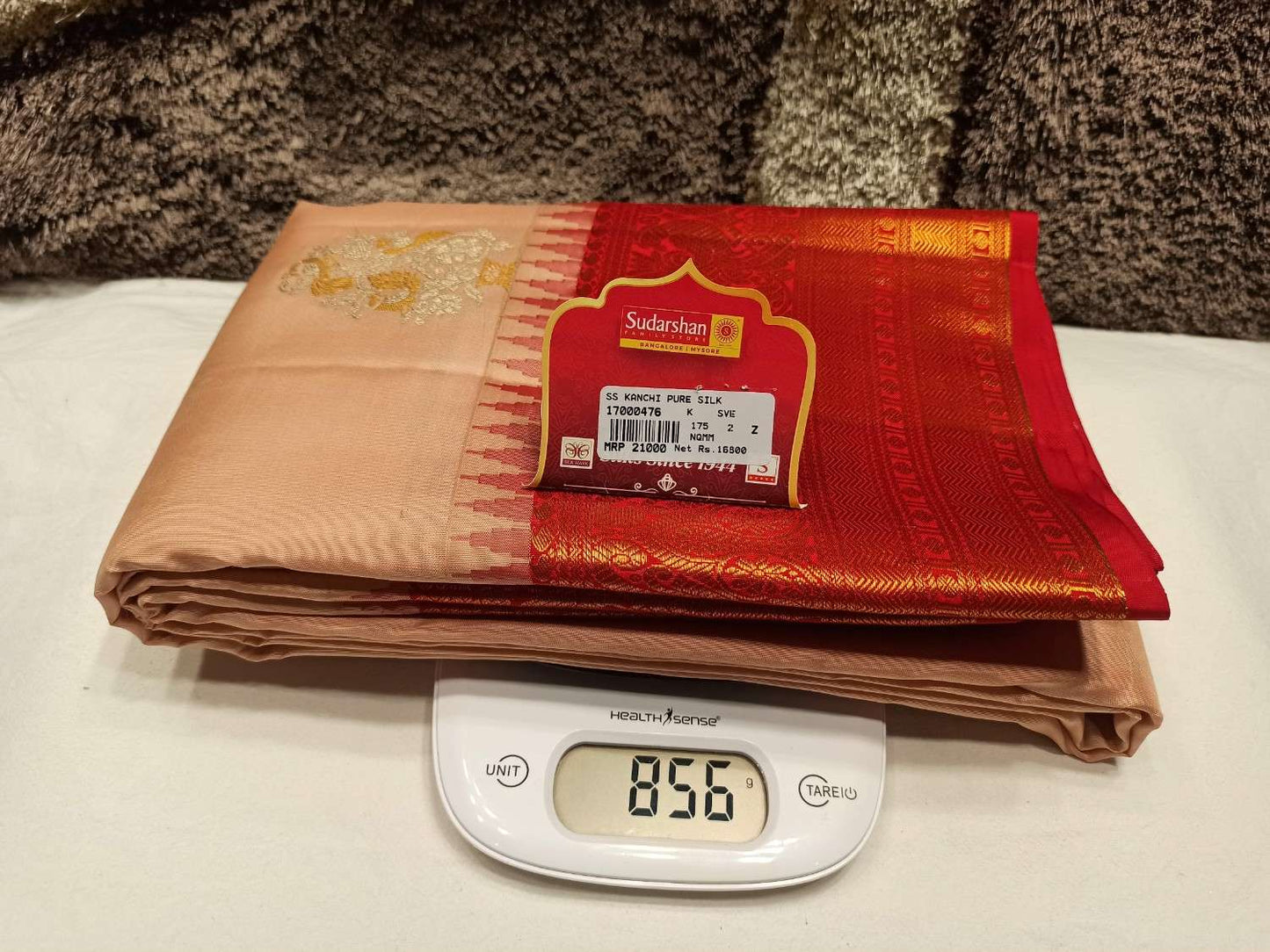 Pure Kanchipuram Silk Saree.