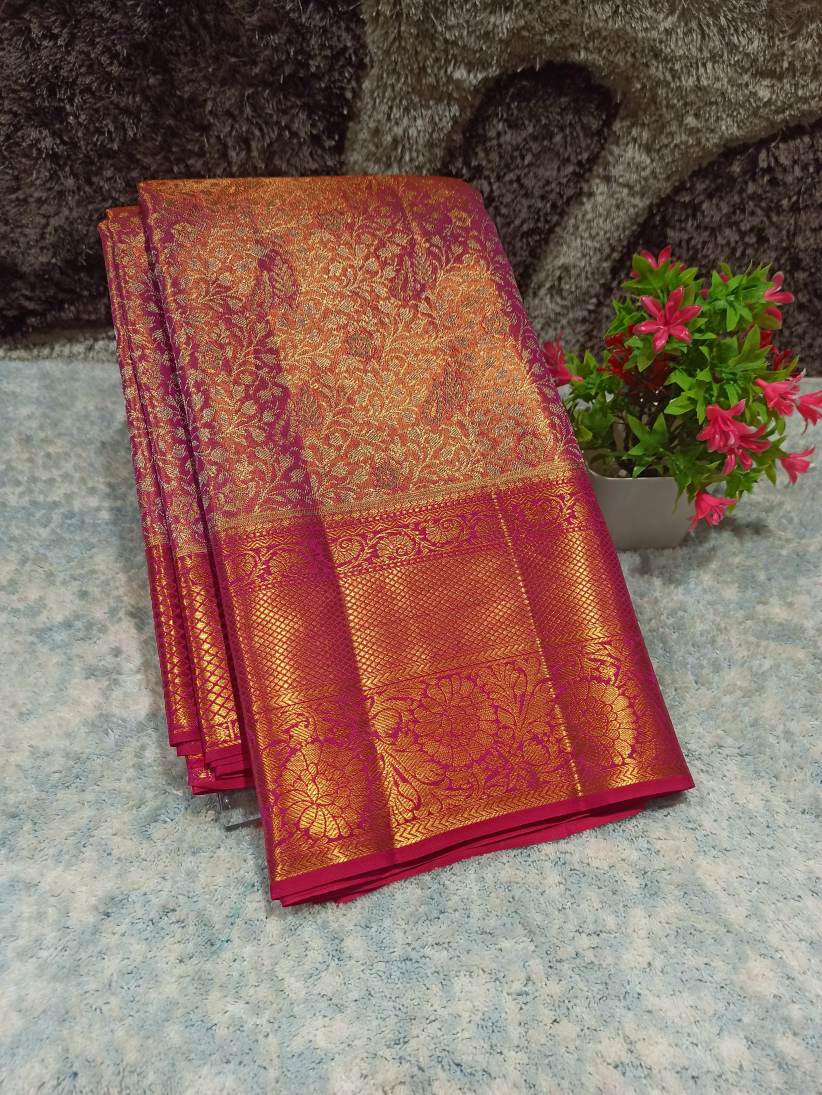 Pure Kanchipuram Silk Saree.