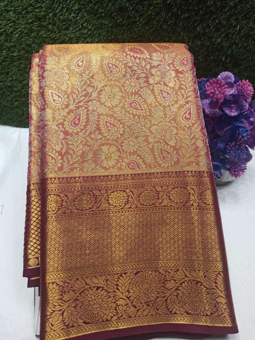 Pure Kanchipuram Silk Saree.