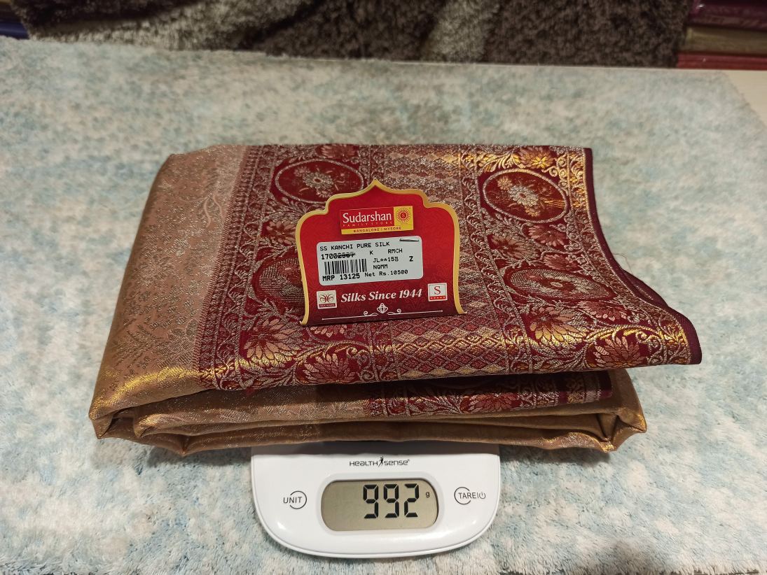 Pure Kanchipuram Silk Saree.