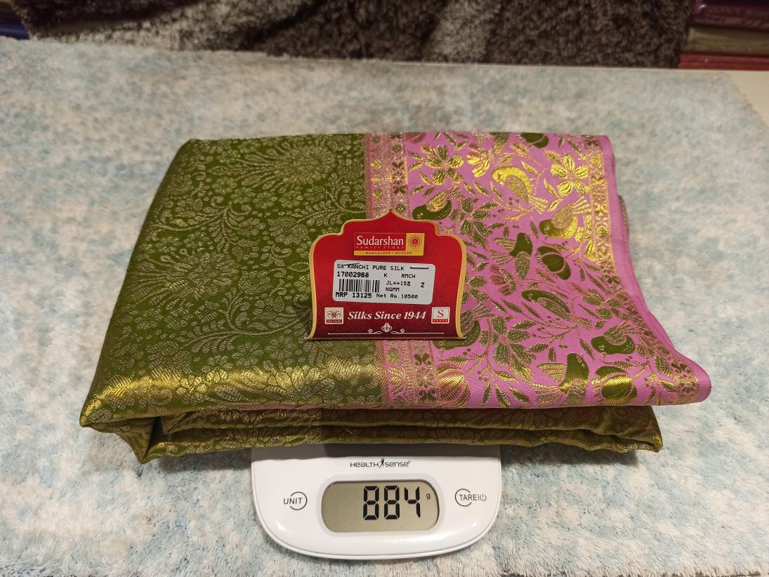 Pure Kanchipuram Silk Saree.