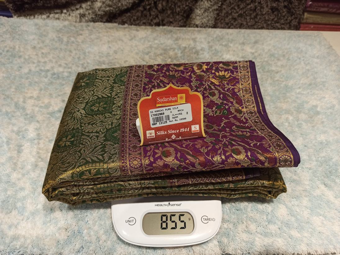 Pure Kanchipuram Silk Saree.