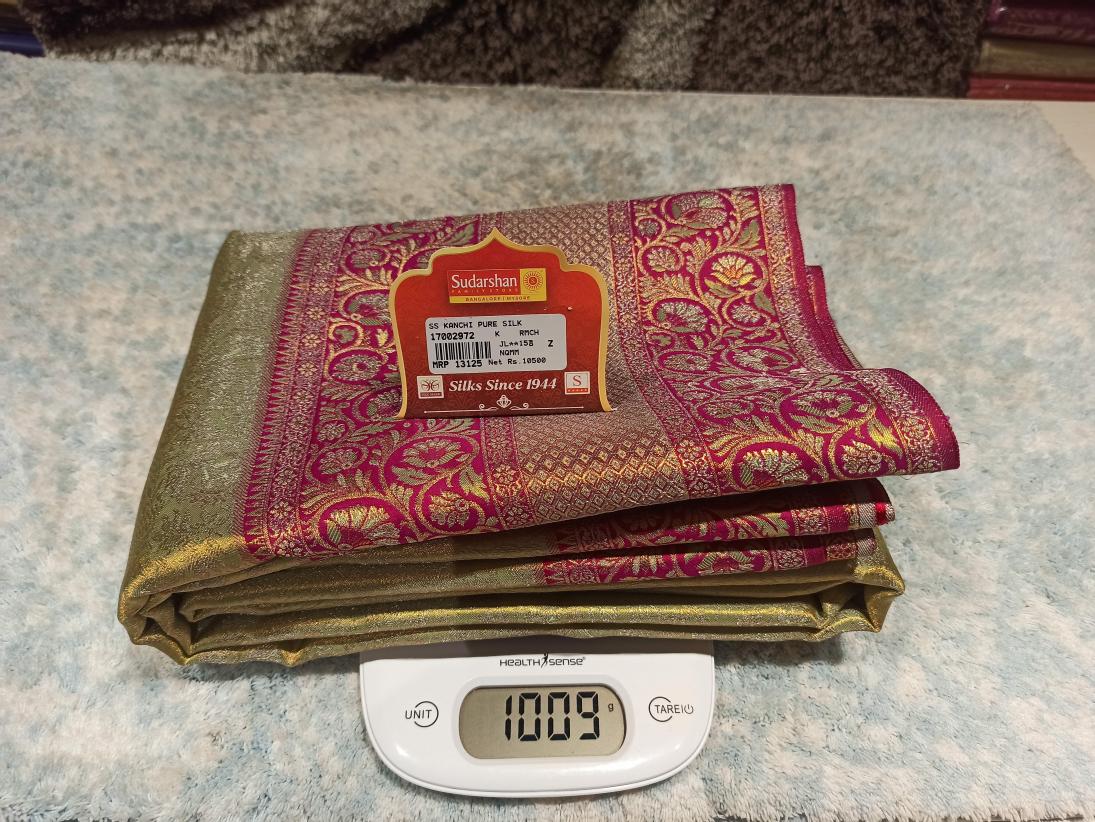 Pure Kanchipuram Silk Saree.