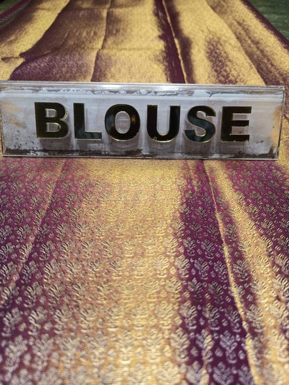 Pure Kanchipuram Silk Saree.