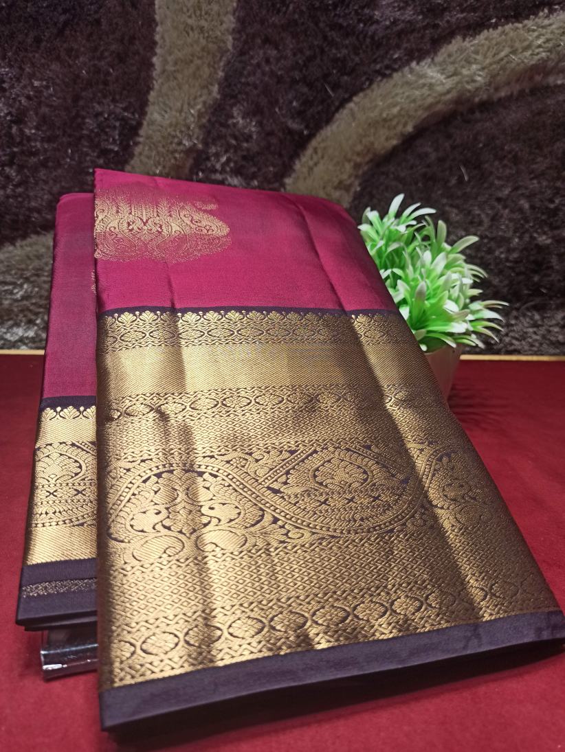 Pure Kanchipuram Silk Saree.