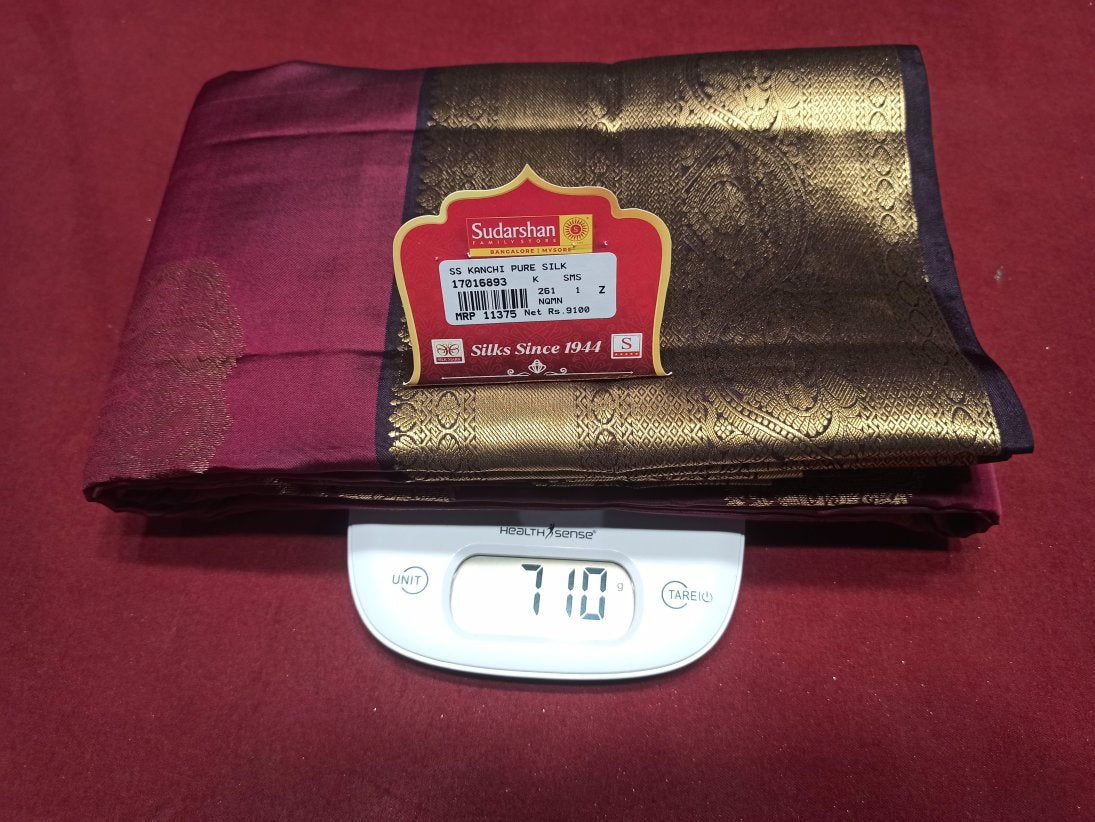 Pure Kanchipuram Silk Saree.