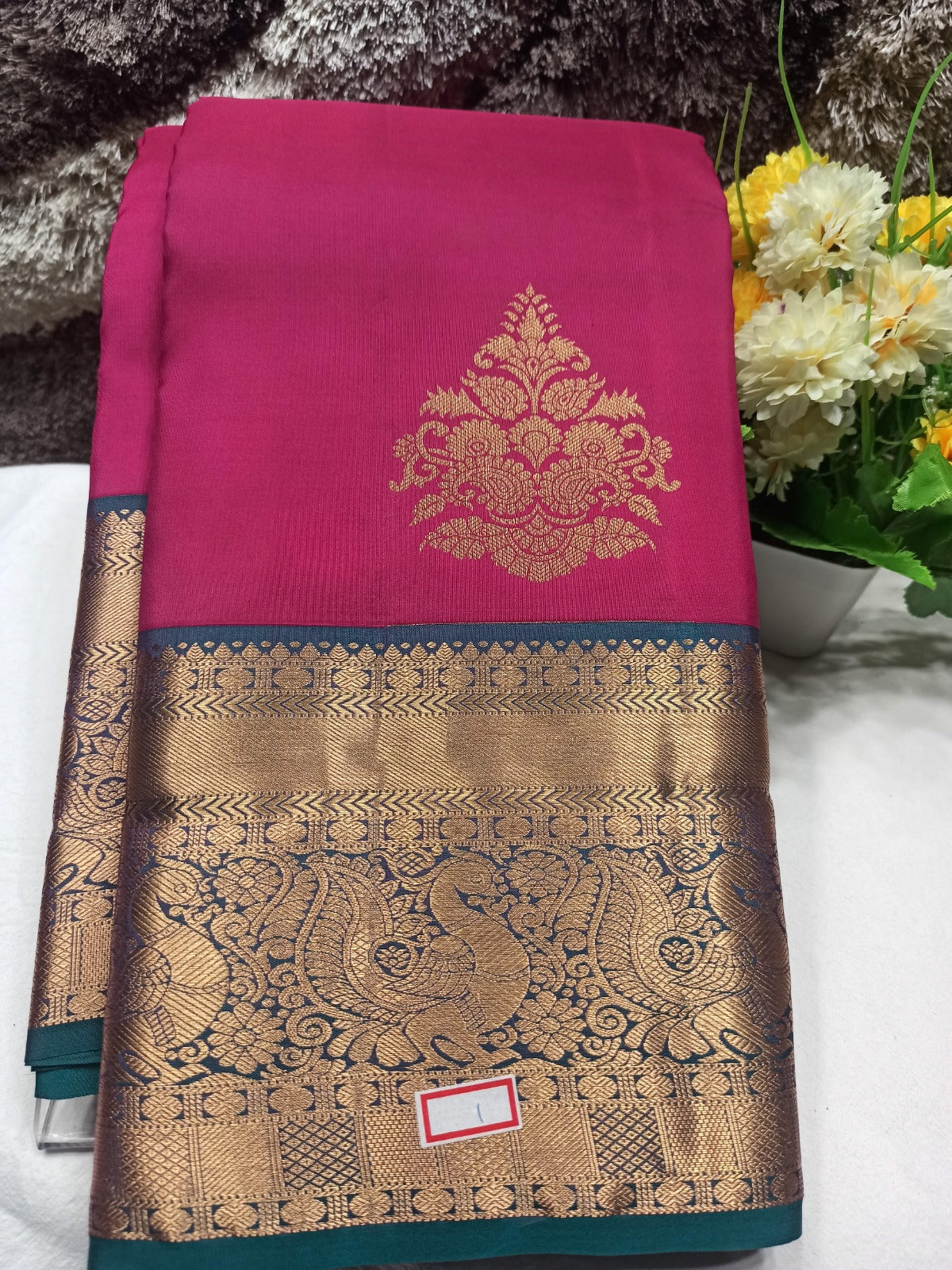 Pure Kanchipuram Silk Saree.