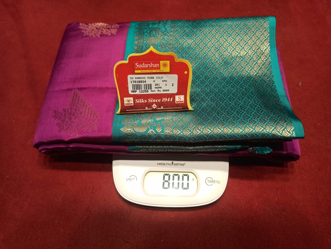 Pure Kanchipuram Silk Saree.