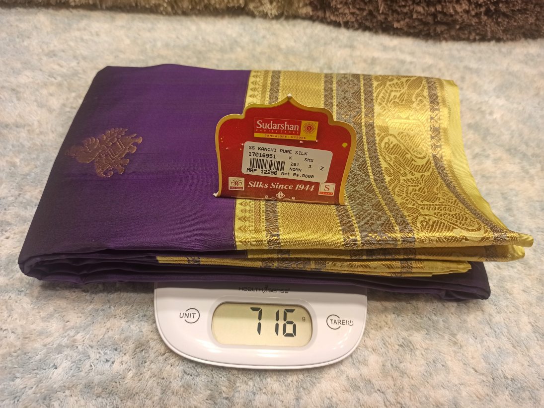 Pure Kanchipuram Silk Saree.