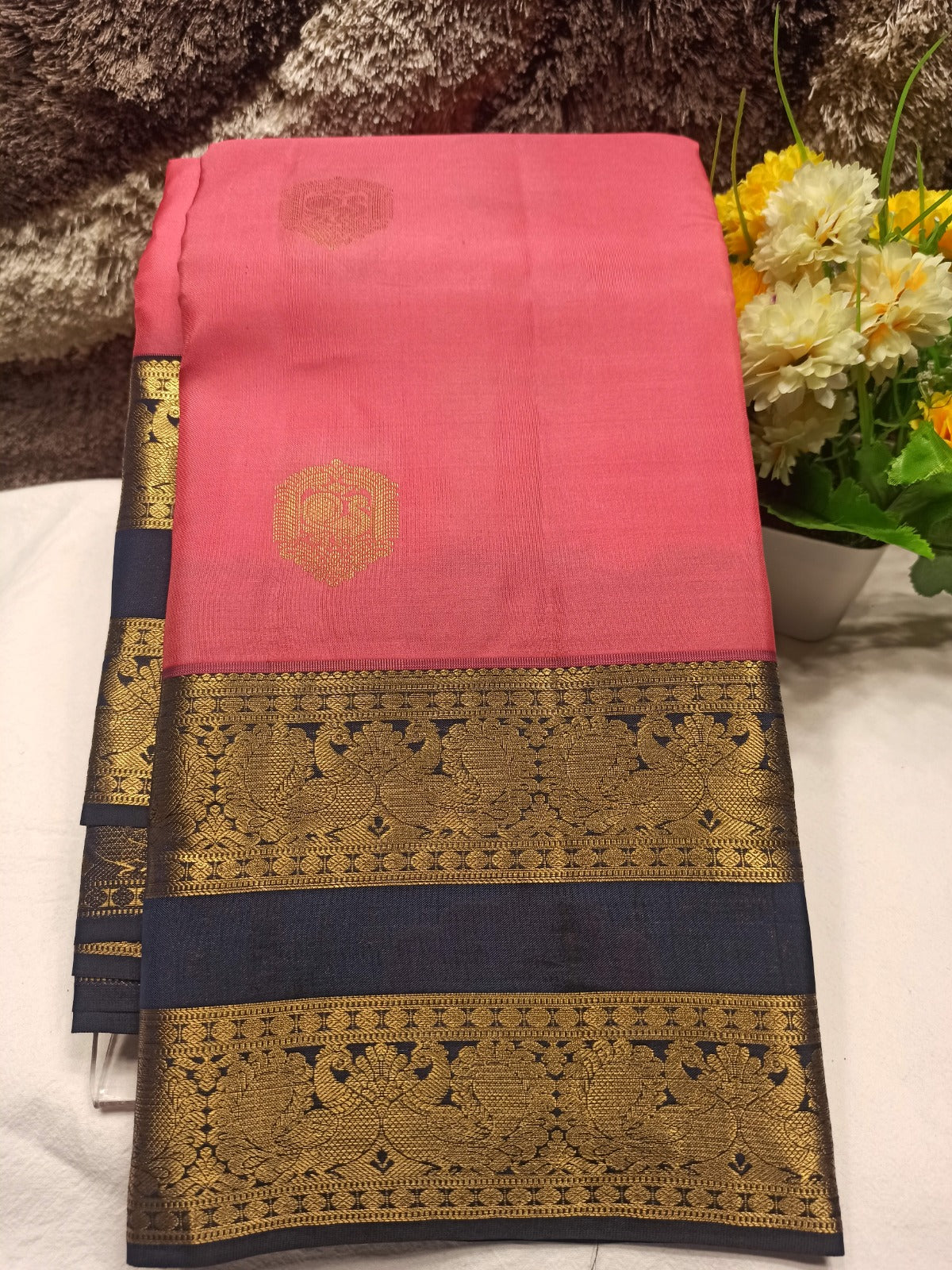 Pure Kanchipuram Silk Saree.