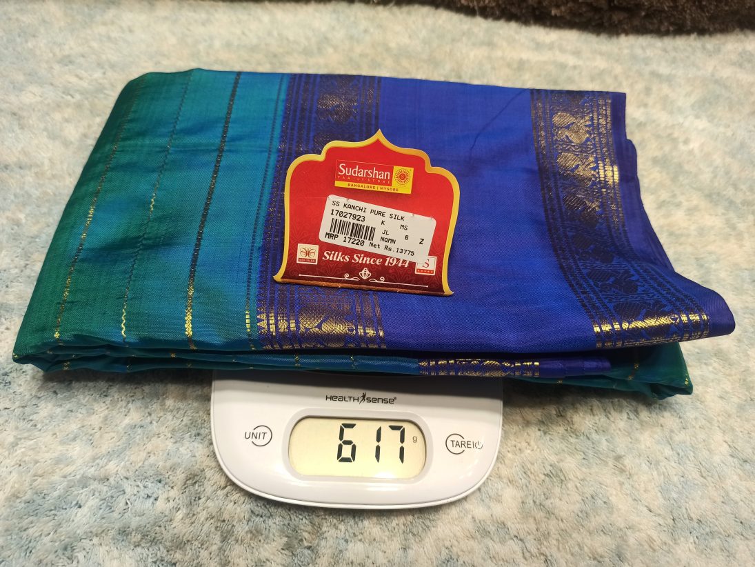 Pure Kanchipuram Silk Saree.