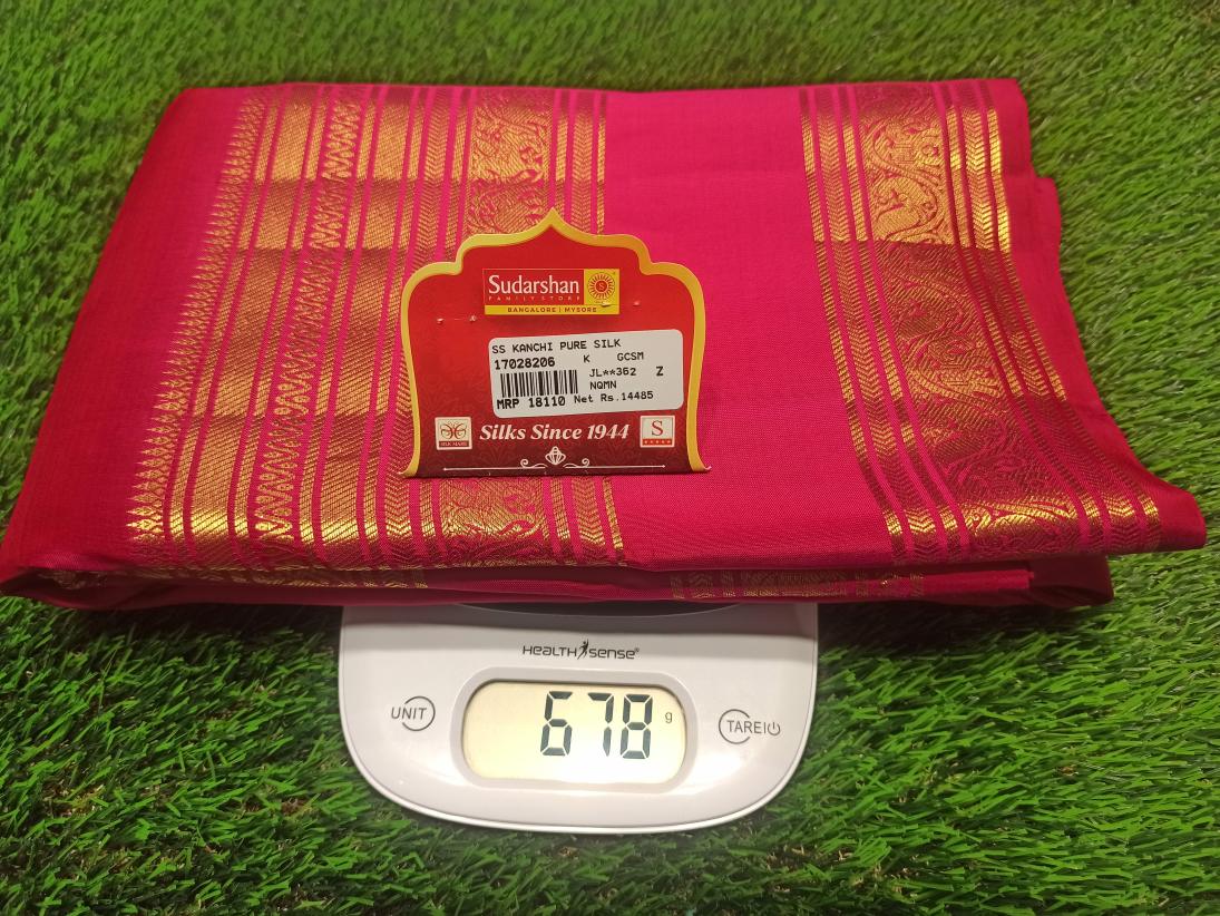 Pure Kanchipuram Silk Saree.