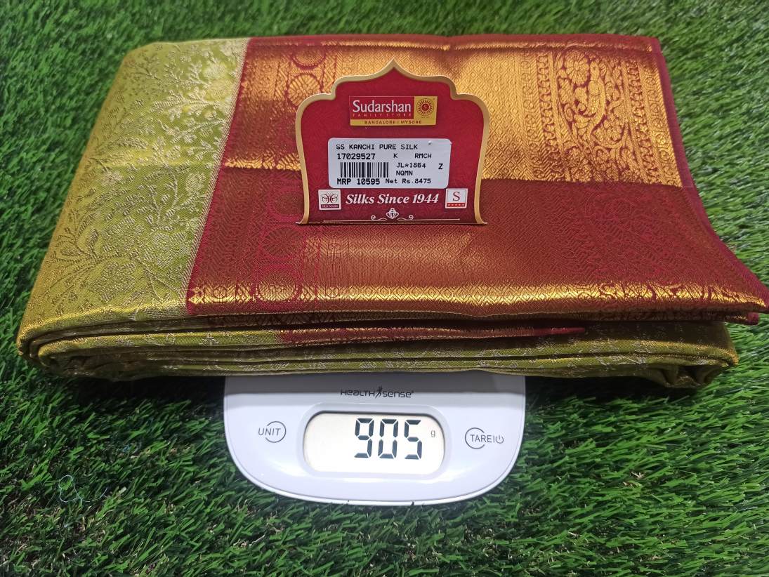 Pure Kanchipuram Silk Saree.