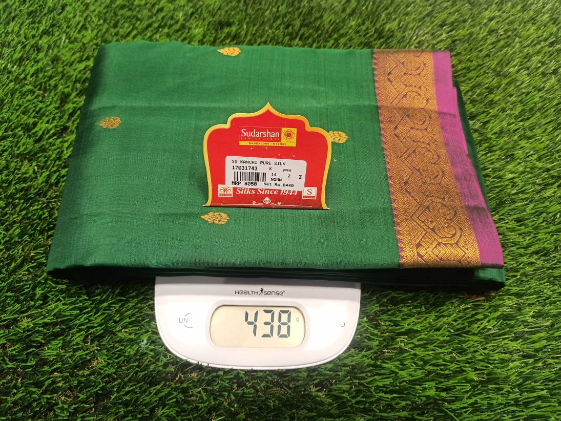 Pure Kanchipuram Silk Saree.