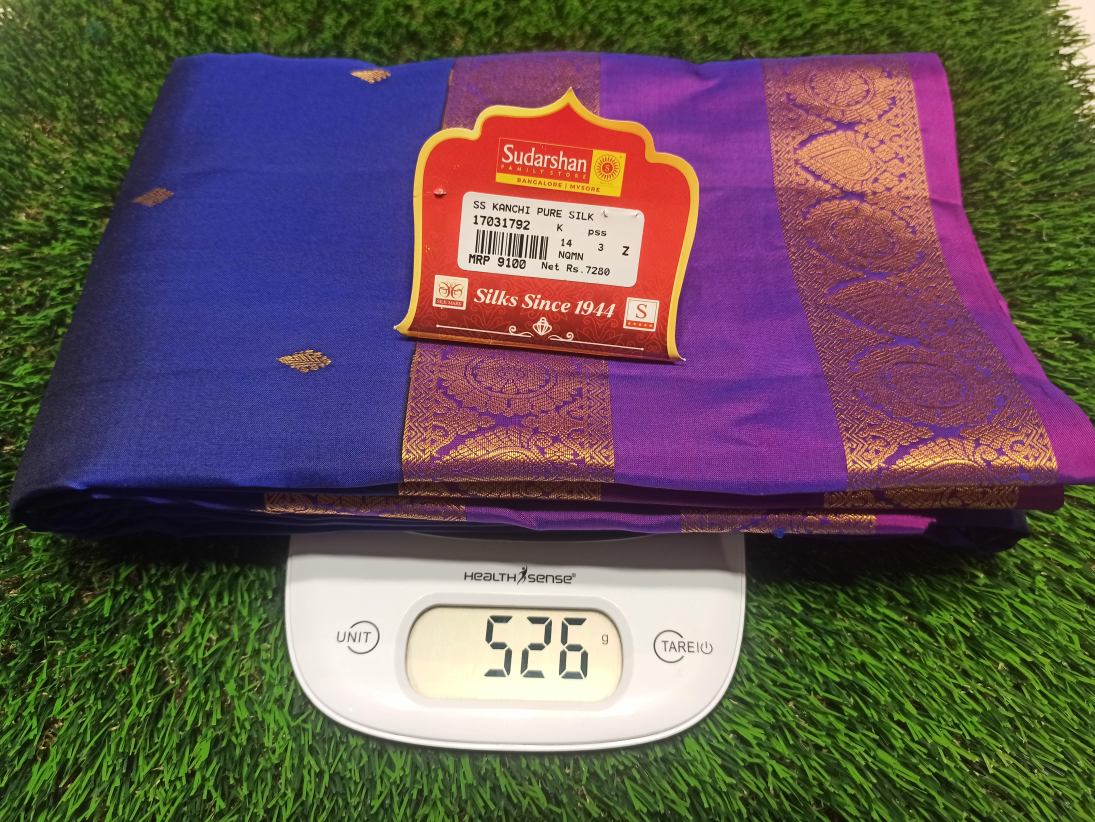 Pure Kanchipuram Silk Saree.