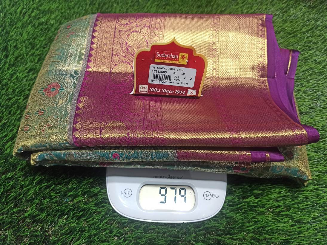 Pure Kanchipuram Silk Saree.