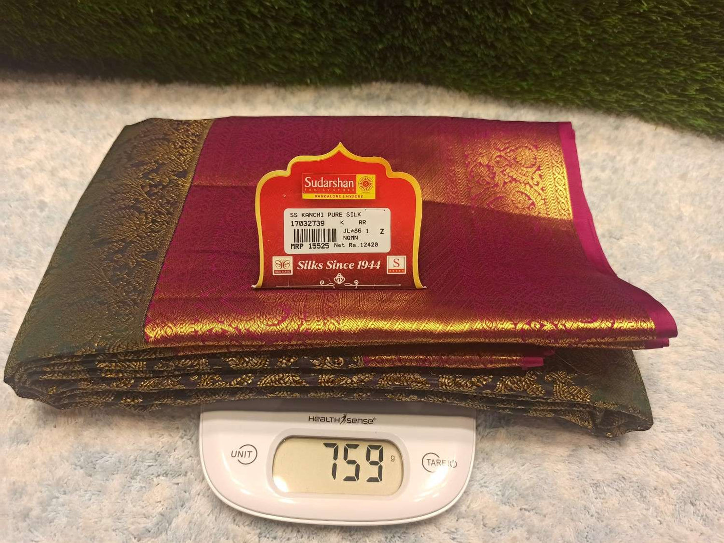 Pure Kanchipuram Silk Saree.