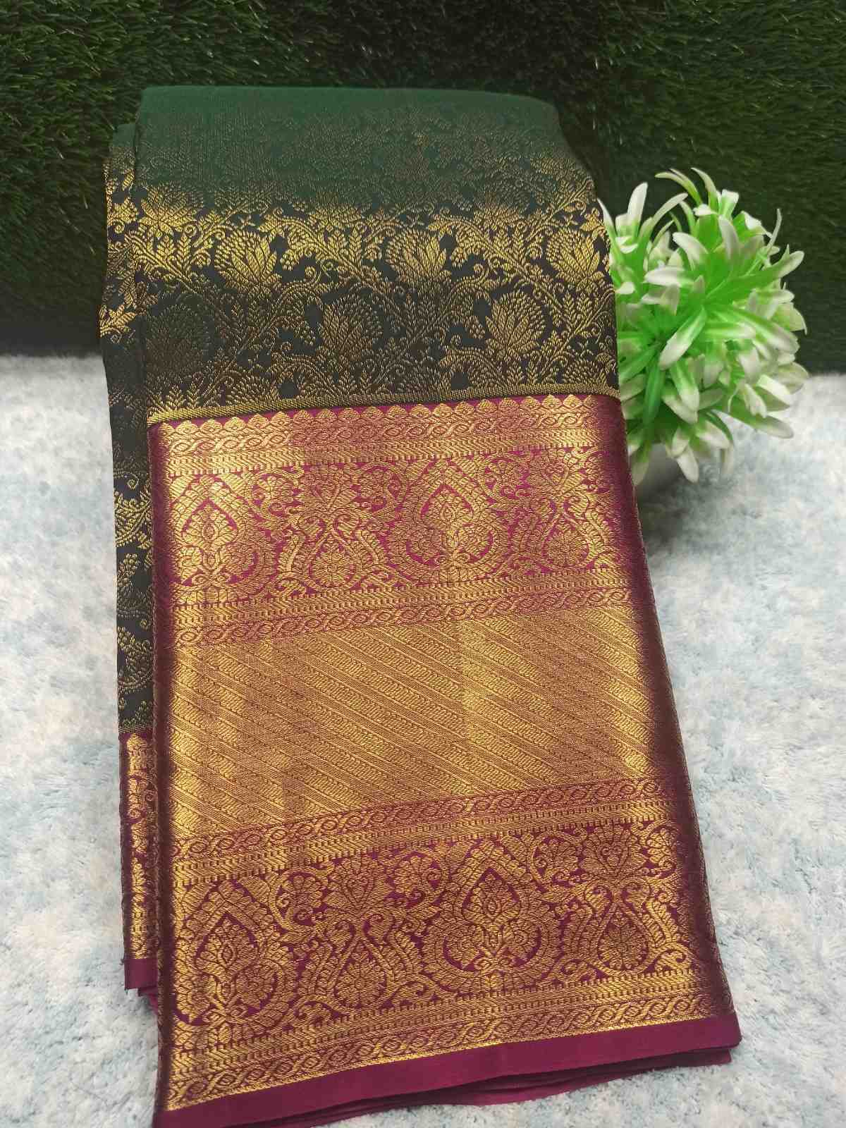 Pure Kanchipuram Silk Saree.