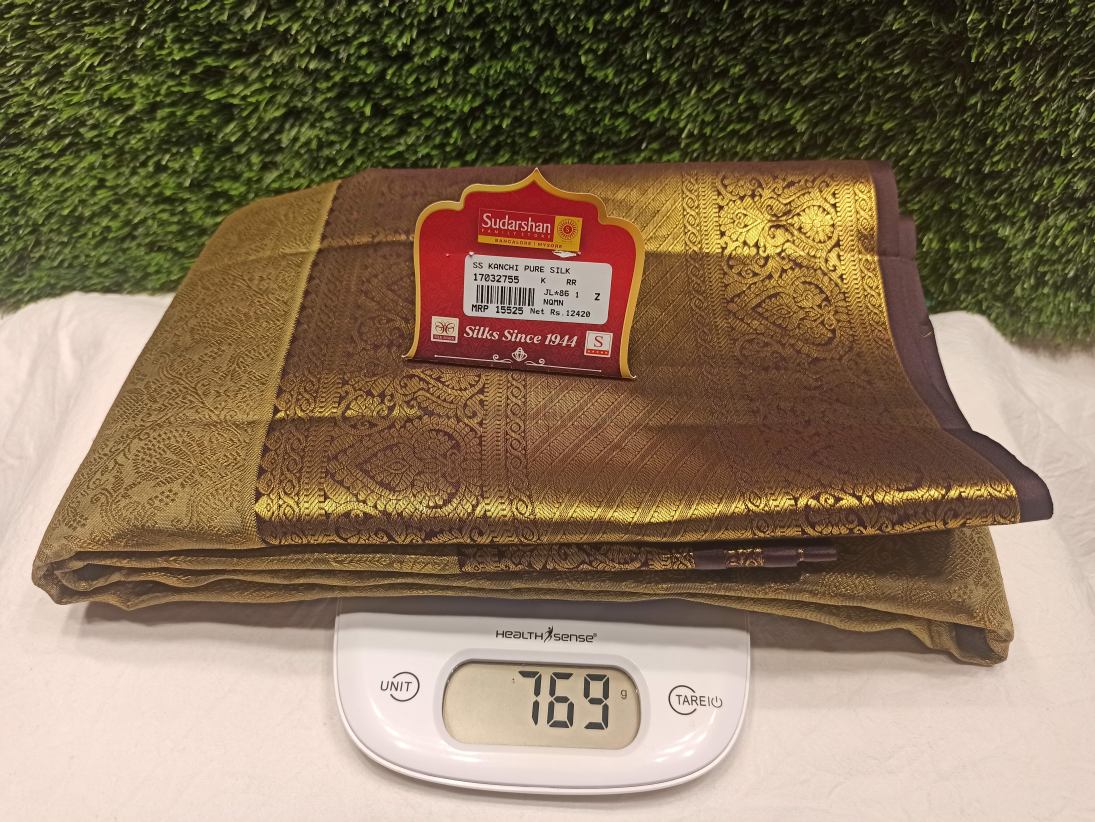 Pure Kanchipuram Silk Saree.