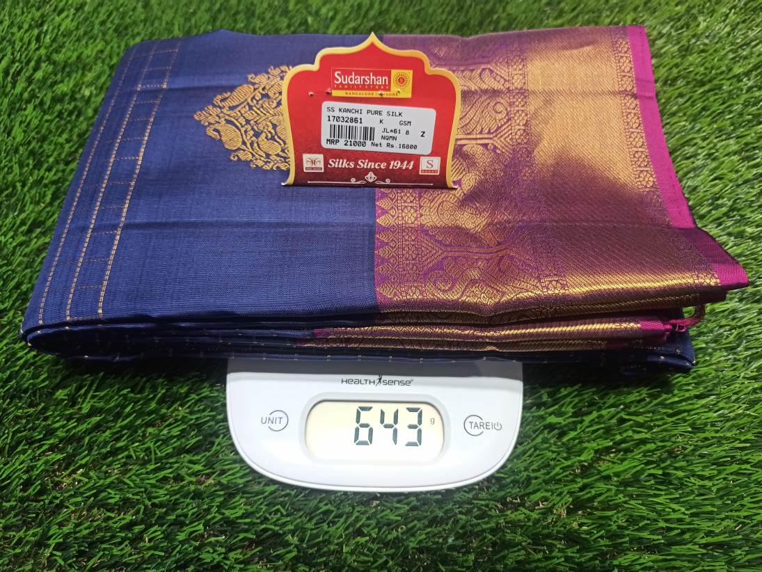 Pure Kanchipuram Silk Saree.