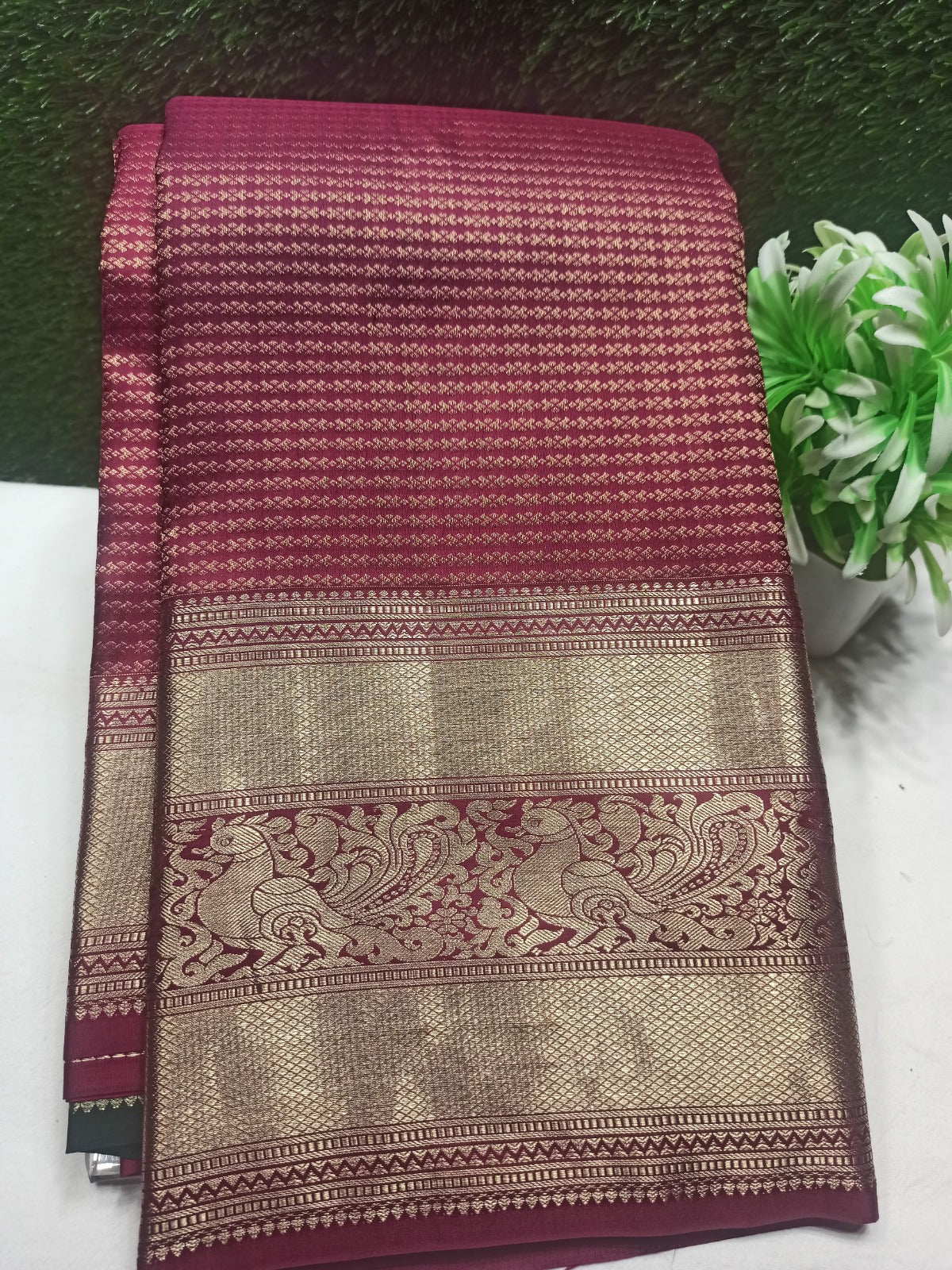 Pure Kanchipuram Silk Saree.