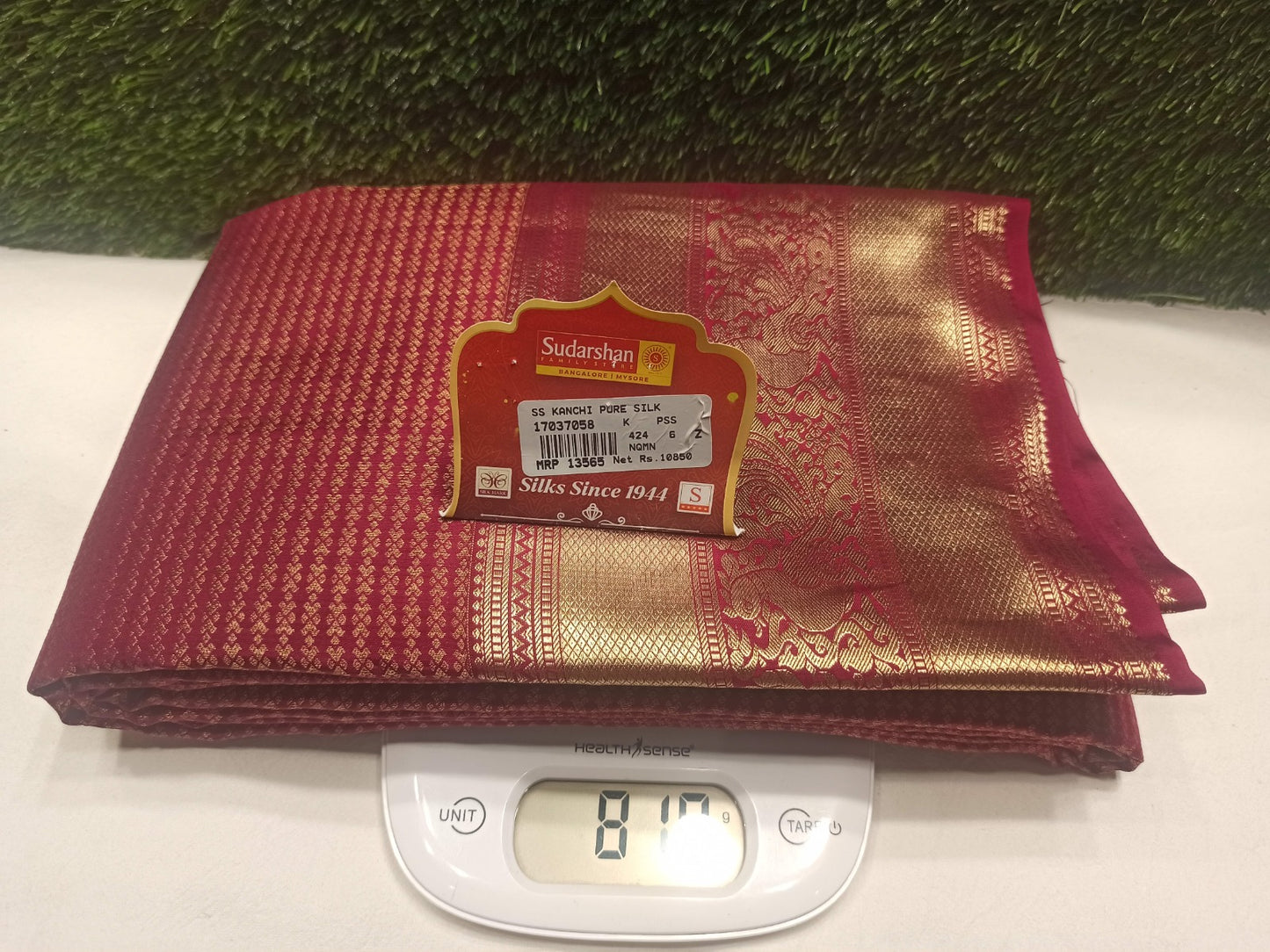 Pure Kanchipuram Silk Saree.