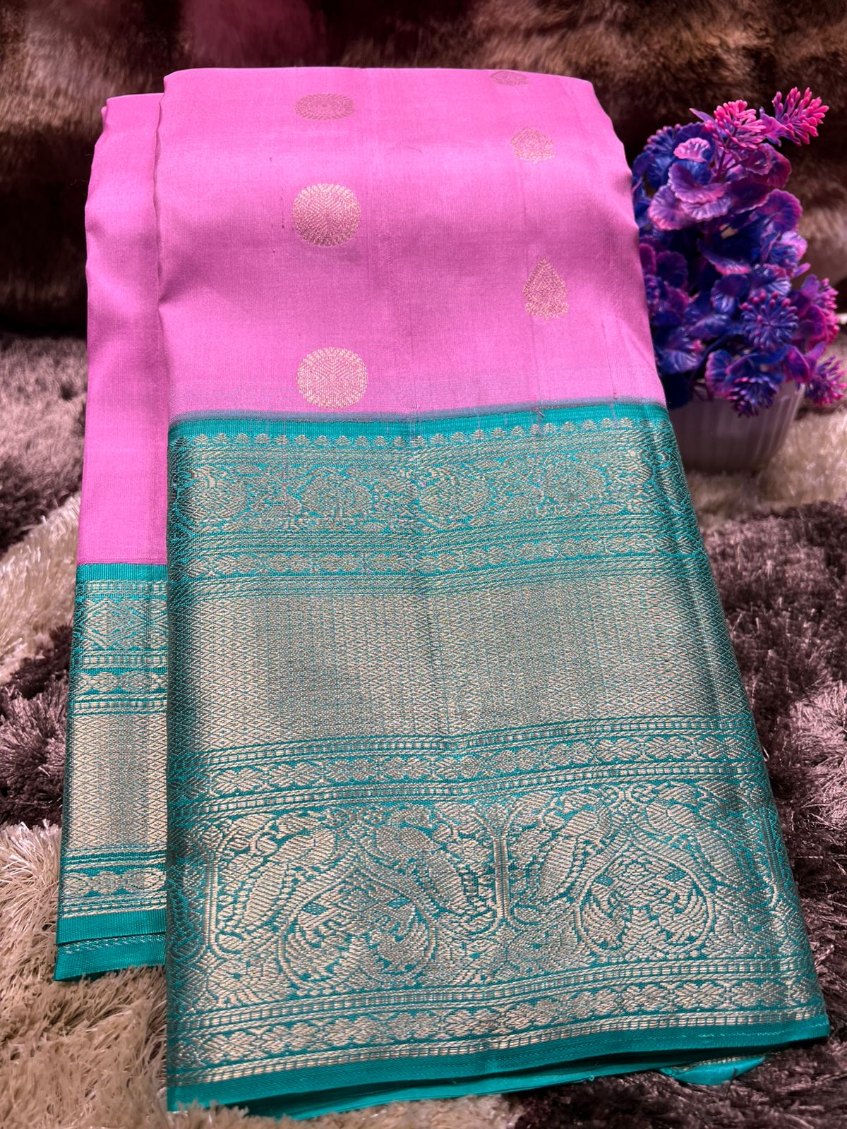 Pure Kanchipuram Silk Saree.