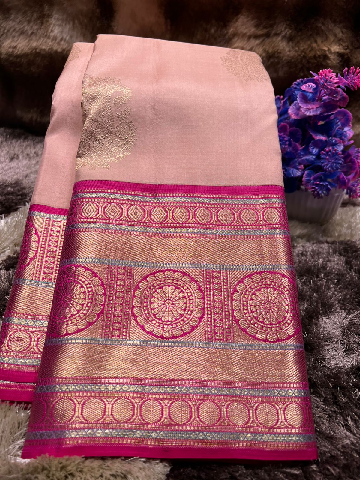 Pure Kanchipuram Silk Saree.