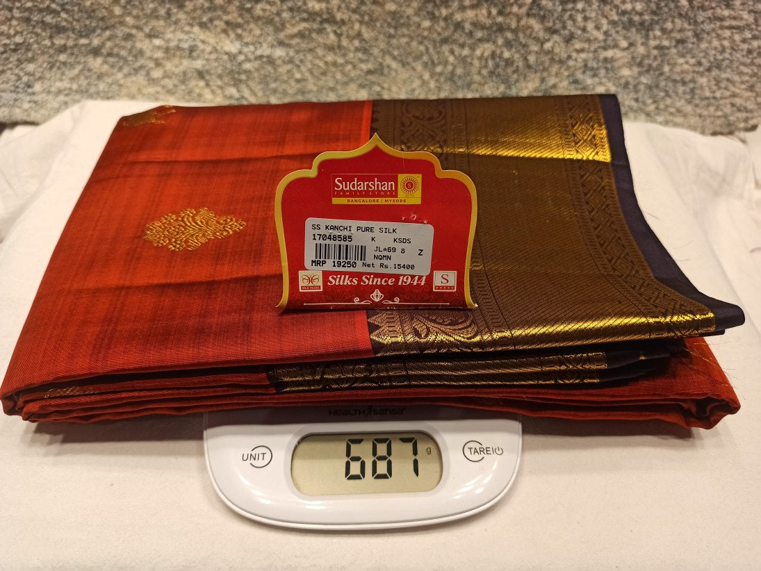Pure Kanchipuram Silk Saree.