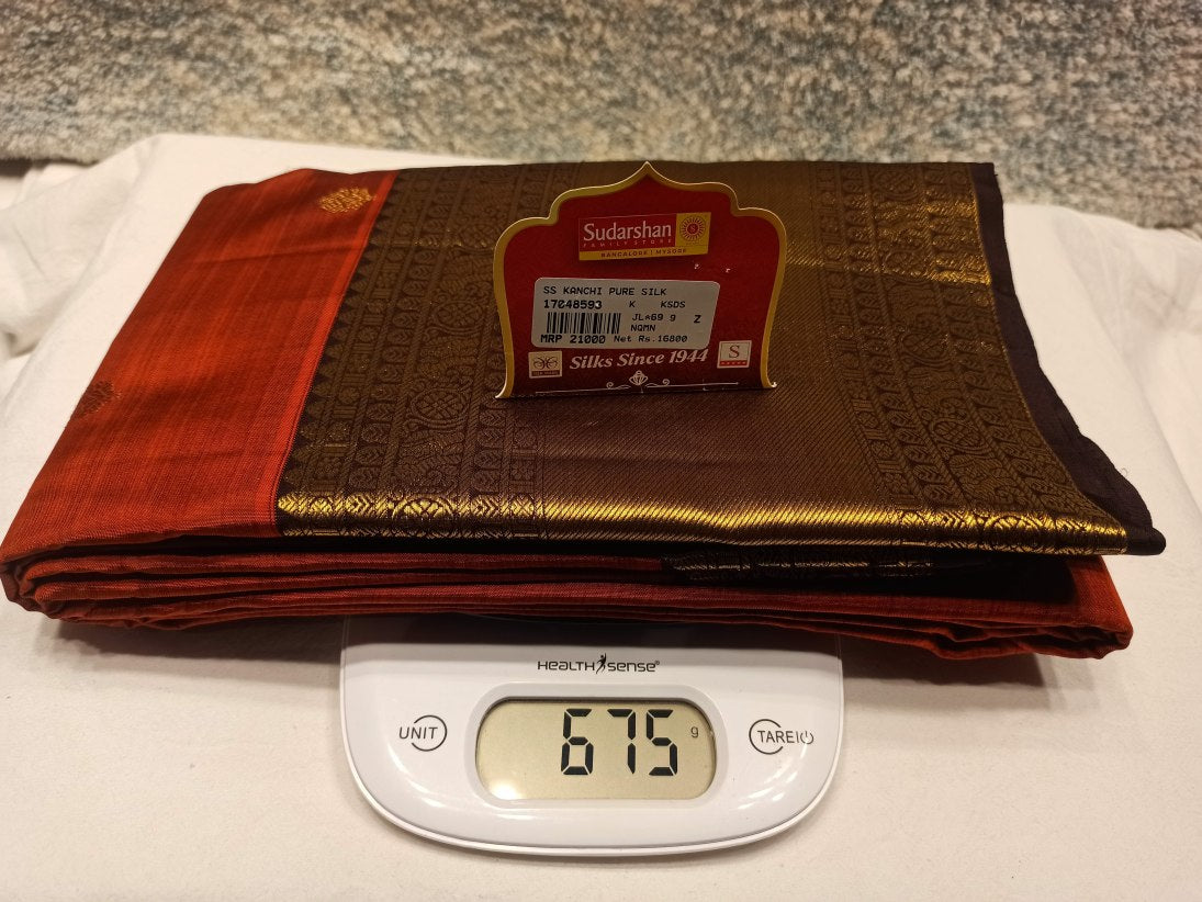 Pure Kanchipuram Silk Saree.